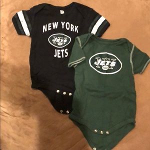 Boys JETS football onesies
